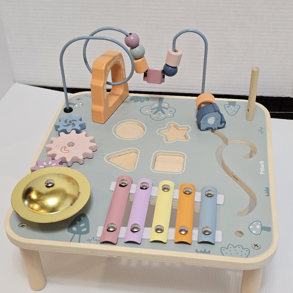 PolarB Wooden Multi Function Activity Table - Picture 4 of 15